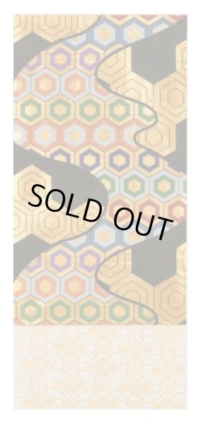 画像2: 女物別織 袋帯(仕立上り)【流水亀甲・家紋・唐草・蝶】ty63021 ty63022 ty63023 (2)