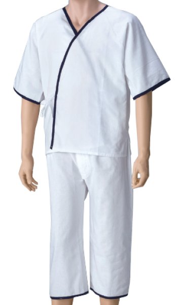 画像3: 【オールシーズン】紳士用 二重合わせガーゼ 肌着・ステテコセット M・L・LL寸 (3)