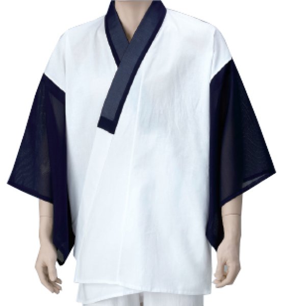 画像3: 【夏用】男半襦袢 M・L・LL寸 64601 64602 64603 (3)