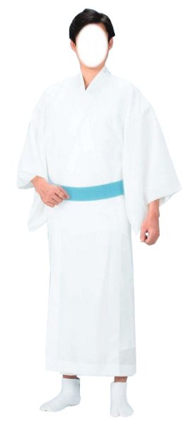 画像2: お仕立上り 男物長襦袢(半衿付) M・L・LL寸 (2)