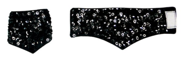 画像7: スパンコールリストバンド 青 紫 銀 赤 金 黒 60801 60802  60803 60804 60805 60806 (7)