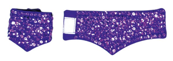 画像3: スパンコールリストバンド 青 紫 銀 赤 金 黒 60801 60802  60803 60804 60805 60806 (3)