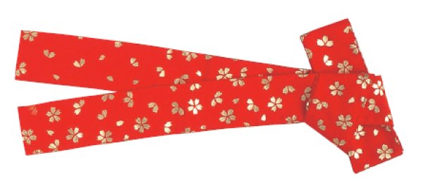 画像2: 箔押しベルト 半纏帯(祭り法被腰紐) 桜・あられ 61049 61050 61051 (2)