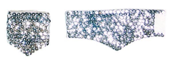 画像4: スパンコールリストバンド 青 紫 銀 赤 金 黒 60801 60802  60803 60804 60805 60806 (4)