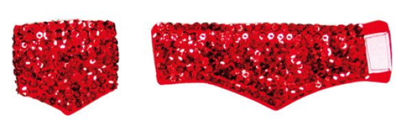 画像5: スパンコールリストバンド 青 紫 銀 赤 金 黒 60801 60802  60803 60804 60805 60806 (5)