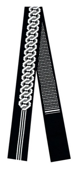 画像2: 芯入り 半纏帯(祭り法被腰紐) 【吉原つなぎ・ソロバン玉】 61100 61101 61102 (2)