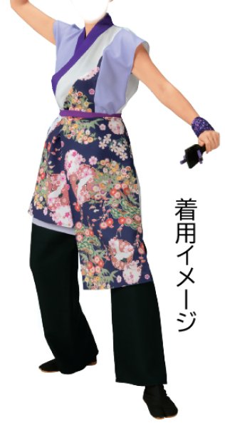 画像6: 前掛 松竹梅・雪輪鶴・桜 60753 60754 60755 (6)