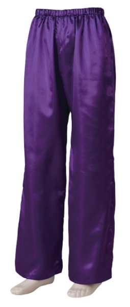 画像4: よさこい サテンストレートパンツ　黒・白・紫・シルバー　M・Ｌ寸　60609 60610 60611 60612 (4)