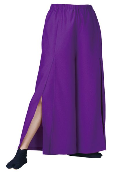 画像5: よさこい スリットパンツ 黒・白・ブルー・紫 M・L寸 60616 60617 60618 60619 (5)