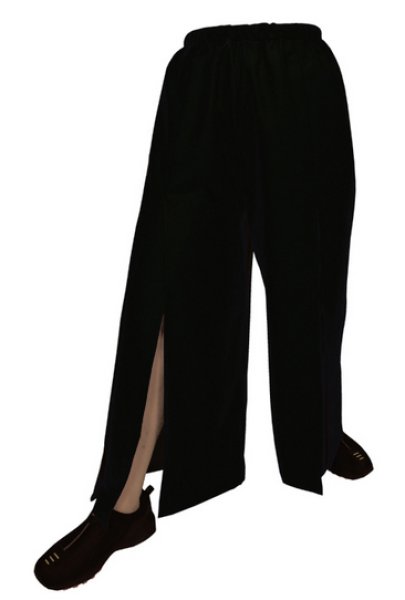 画像2: よさこい スリットパンツ 黒・白・ブルー・紫 M・L寸 60616 60617 60618 60619 (2)