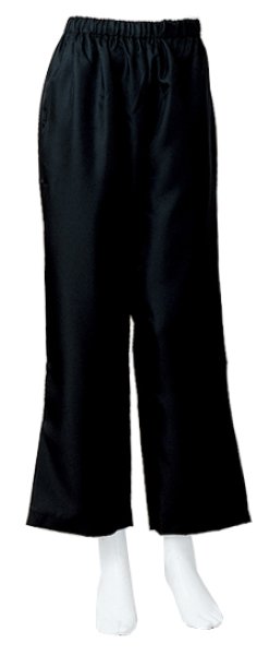 画像2: よさこい ツイルストレートパンツ 黒・白 M・L寸 (2)