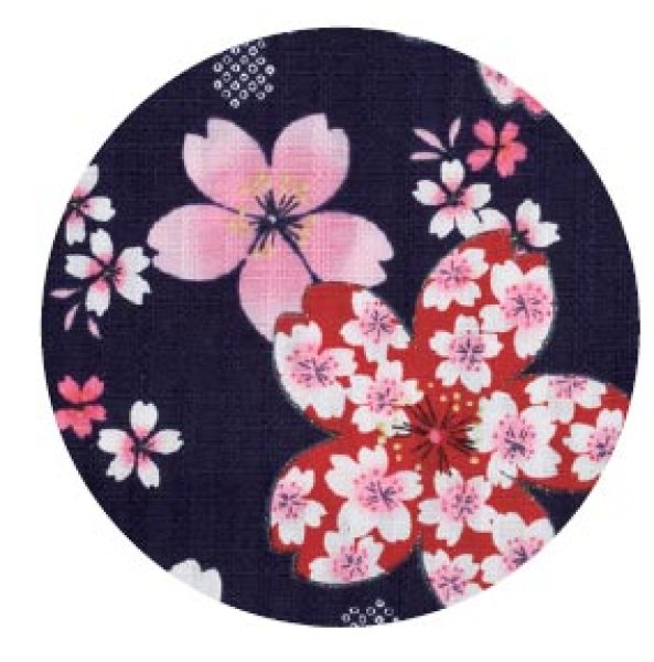 画像2: 鯉口シャツ 【桜】 M・L寸 (2)