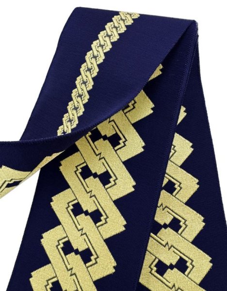 画像10: 別織 男帯【波・縞・紗綾形・吉原つなぎ・おかめひょっとこ・西菱】 ty63274 ty63275 ty63276 ty63277 ty63278 (10)