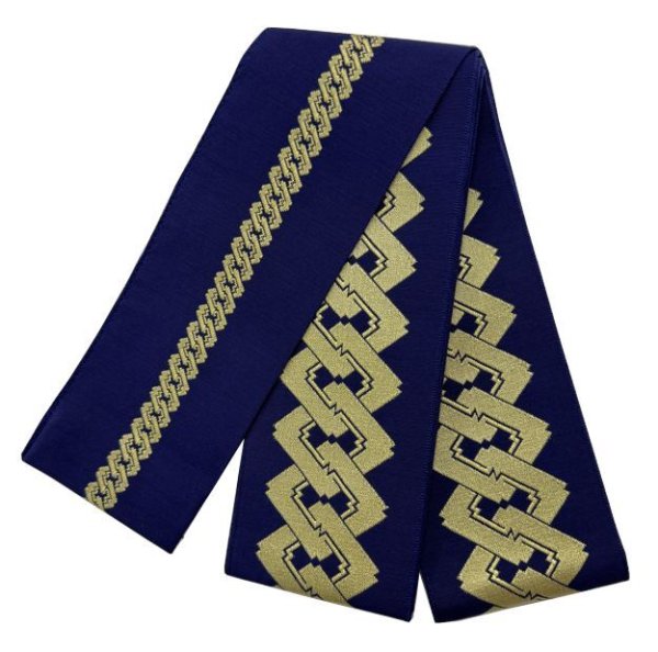 画像9: 別織 男帯【波・縞・紗綾形・吉原つなぎ・おかめひょっとこ・西菱】 ty63274 ty63275 ty63276 ty63277 ty63278 (9)