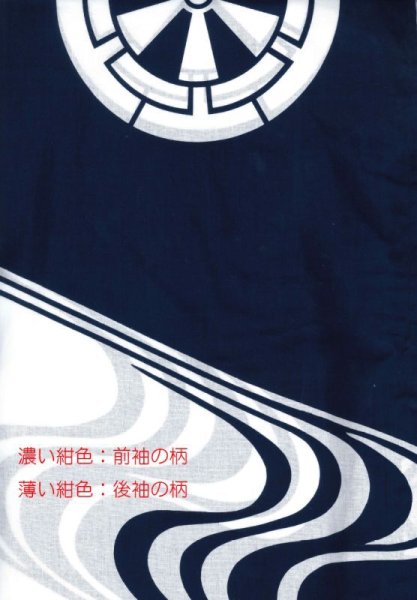 画像4: 反物・仕立て上がり　お揃い本絵羽浴衣　女仕立【流水・源氏車・波】 (4)