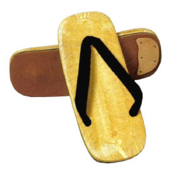 画像3: 【ライト底・ビニール表】雪駄　【白鼻緒と黒鼻緒がお選びいただけます】　Ｌ・ＬＬ寸 (3)