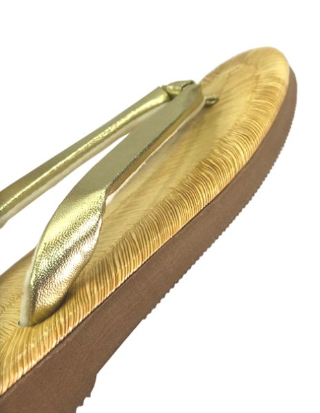 画像5: 【硬質スポンジ底・ビニール表】草履　銀鼻緒か金鼻緒をお選びいただけます (5)