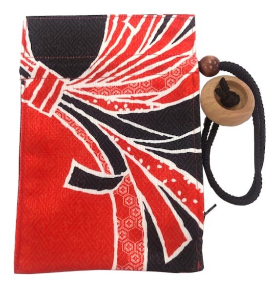 画像2: ファスナー付 ナイアガラ巾着袋 【熨斗・松葉・鱗・祭禮・網目・七宝】 (2)