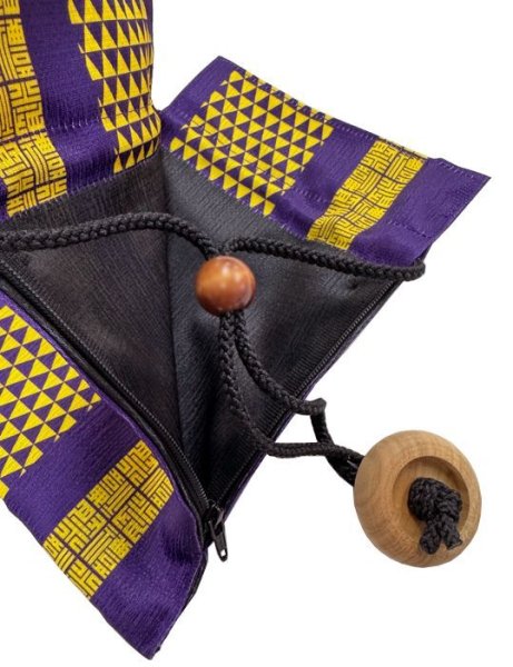 画像6: ファスナー付 ナイアガラ巾着袋 【熨斗・松葉・鱗・祭禮・網目・七宝】 (6)