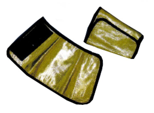 画像4: マジックテープ付 メタル手甲 s6541 s6542 s6543 s6544 (4)