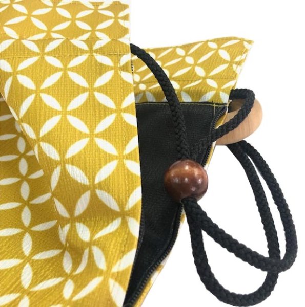 画像9: ファスナー付 ナイアガラ巾着袋 【熨斗・松葉・鱗・祭禮・網目・七宝】 (9)