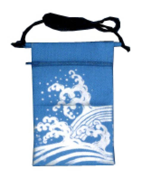 画像4: 箔付きポシェット【荒波】　選べる５カラー (4)