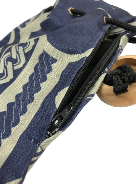 画像10: ファスナー付　ナイアガラ巾着袋　【纏・桜・綱・龍・祭・三つ巴・吉原つなぎ】 (10)