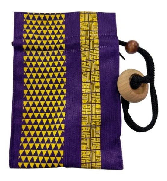 画像5: ファスナー付 ナイアガラ巾着袋 【熨斗・松葉・鱗・祭禮・網目・七宝】 (5)