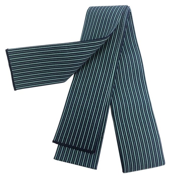 画像4: 半纏帯(芯入り)【算崩し・ニ引・賽の目風市松・松皮菱】 s95 s96 s97 s98 (4)