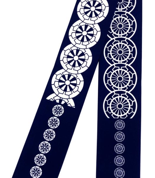 画像9: 半纏帯 【紗綾形(さやがた)・亀甲・綱・三つ巴・組合角風・源氏車】 s51 s52 s53 s54 s55 (9)