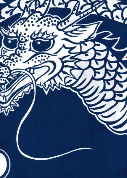 画像3: 反物・仕立て上がり　お揃い本絵羽浴衣　男仕立Ｍ寸・男仕立Ｌ寸【荒波・龍】 (3)