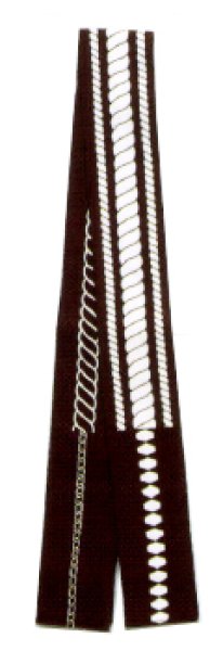 画像3: 半纏帯 【紗綾形(さやがた)・亀甲・綱・三つ巴・組合角風・源氏車】 s51 s52 s53 s54 s55 (3)