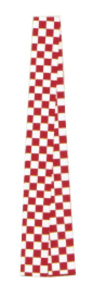 画像4: 半纏帯(芯なし) 【市松】 紺白・赤白 巾約7cm・長さ約260cm (4)