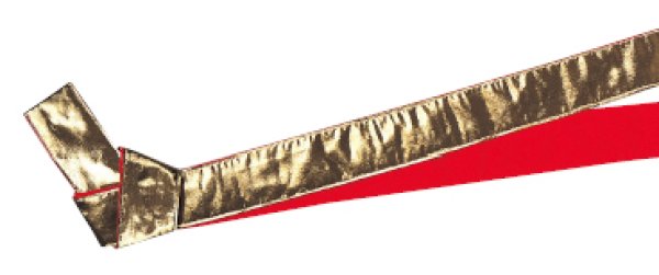 画像3: 子ども用 半纏帯(芯入り) 金黒・金赤 (3)