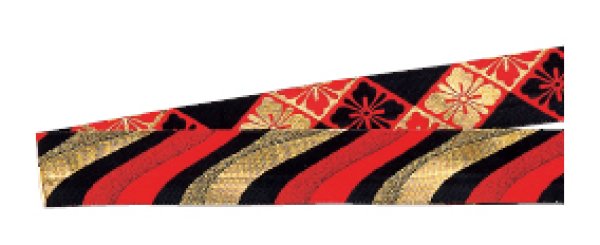 画像4: 金襴半纏帯 【流水・炎・SUPER DANCERS・流線・剣花菱・鱗・鶴亀・青海波】 edo5315 edo5316 edo5317 edo5618 edo5319 (4)