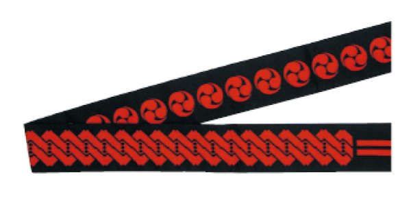 画像8: 半纏帯(芯入り)【吉原つなぎ・三つ巴・二本独鈷】 edo5381 edo5382 edo5383 edo5384 edo5386 edo5387 edo5388 (8)