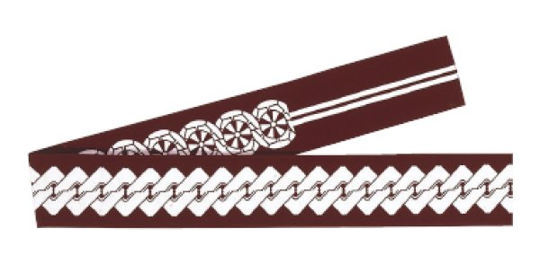 画像5: 半纏帯(芯入り)【三升・二本独鈷・吉原つなぎ・源氏車】 edo5334 edo5335 edo5336 edo5337 edo5338 edo5339 (5)