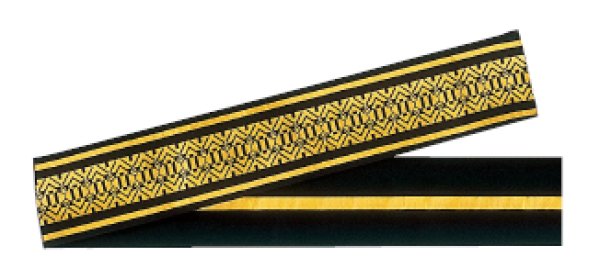 画像6: 金襴半纏帯 【蛇の目傘・扇・三つ巴・隈取・吉原つなぎ・市松・縞・纏頭・献上柄・一本独鈷】 edo5389 edo5390 edo5391 edo5392 edo5393 (6)