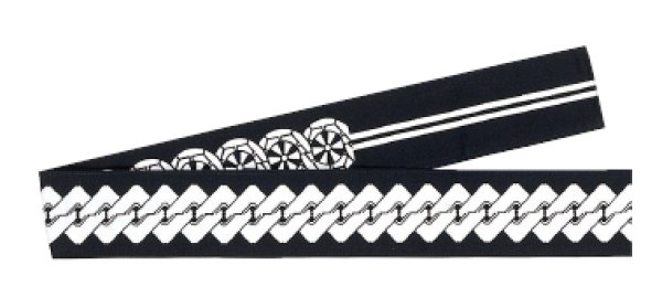 画像3: 半纏帯(芯入り)【三升・二本独鈷・吉原つなぎ・源氏車】 edo5334 edo5335 edo5336 edo5337 edo5338 edo5339 (3)