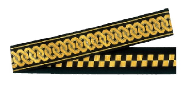 画像4: 金襴半纏帯 【蛇の目傘・扇・三つ巴・隈取・吉原つなぎ・市松・縞・纏頭・献上柄・一本独鈷】 edo5389 edo5390 edo5391 edo5392 edo5393 (4)