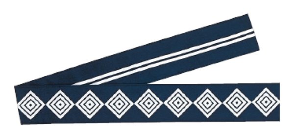 画像6: 半纏帯(芯入り)【三升・二本独鈷・吉原つなぎ・源氏車】 edo5334 edo5335 edo5336 edo5337 edo5338 edo5339 (6)