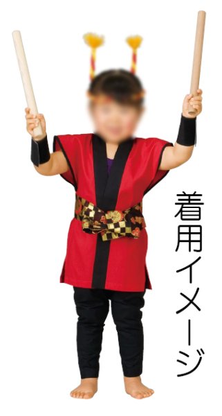 画像7: 子ども用 金襴半纏帯 【うさぎ・風車・おかめひょっとこ・市松・梅・リボン・水玉・鱗・鶴亀・吉原つなぎ・綱】edo5328 edo5329 edo5330 edo5362 edo5363 (7)