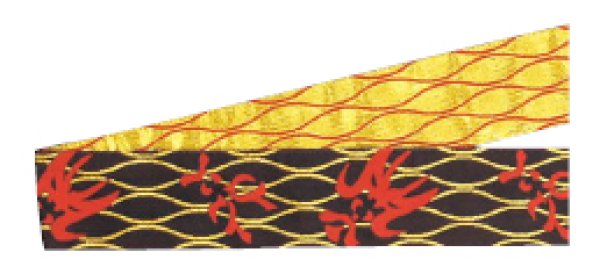 画像3: 金襴半纏帯 【三つ巴・立涌・隈取・綱・龍・三升・桜・市松・おかめひょっとこ】 edo5429 edo5430 edo5308 edo5310 edo5311 edo5314 (3)