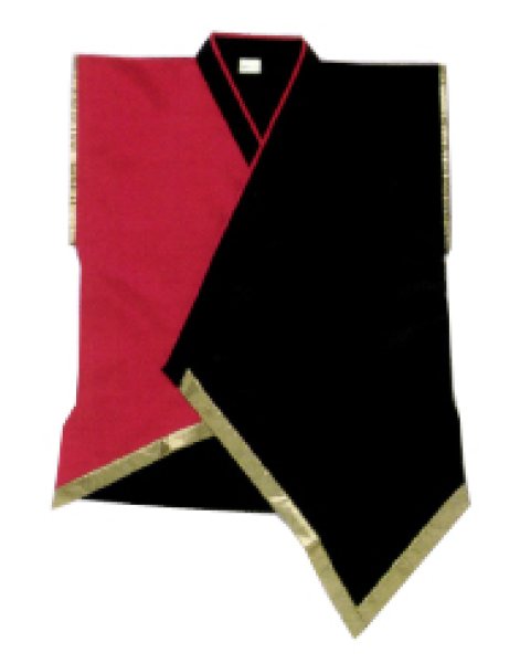 画像2: 和太鼓 袖なし法被:半纏帯別売 赤・黒 和太鼓衣装、子どもサイズ、大人サイズございます。 (2)