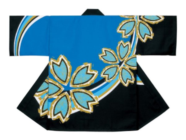 画像6: お祭り法被：半纏帯別売【桜】ピンク系・ブルー系 (6)