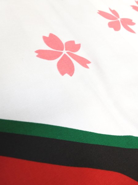 画像4: お祭り法被 【流水桜】 赤・白 (4)