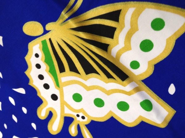 画像9: お祭り法被 【蝶・流水】 黒ピンク (赤系)・黒ブルー(青系) (9)