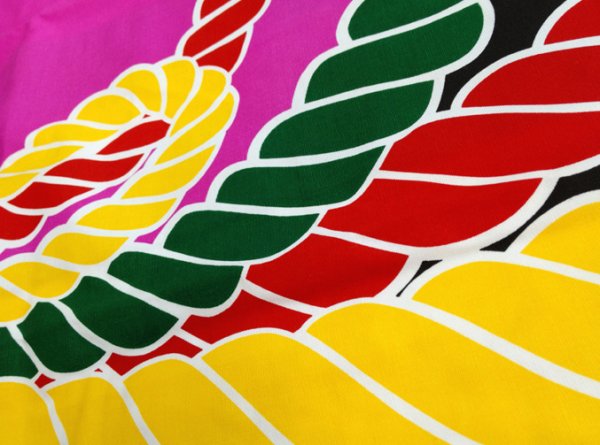 画像5: お祭り法被　人気ナンバー４　【綱熨斗(つなのし)】　ピンク黒・黄黒 (5)