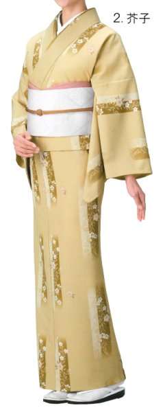 画像4: 【女単衣仕立】着物 桔梗と撫子 ピンク・芥子【受注生産品】KI-1003 KI-1023 (4)