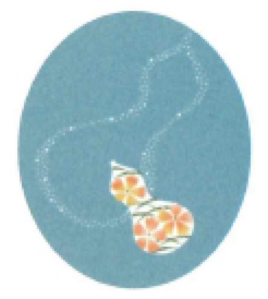 画像3: 【女単衣仕立】着物 瓢箪桜 青磁・桃【受注生産品】KI-1047 KI-1048 (3)